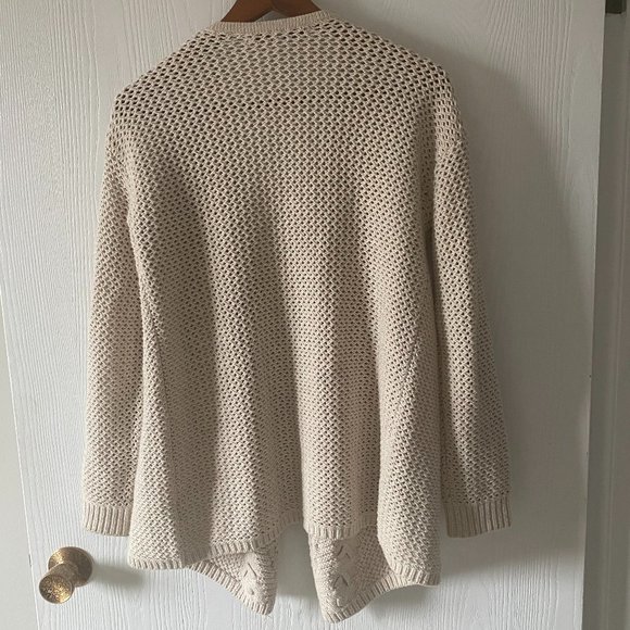 Oversized Guess Fringed Knit Sweater - Picture 3 of 8